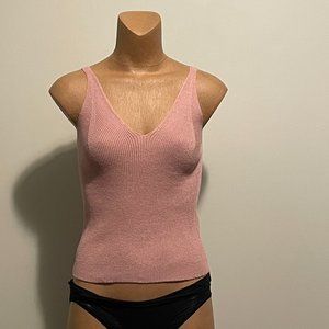 NWT - ONLY - Knit Tank Top - Dusty rose - Size Large